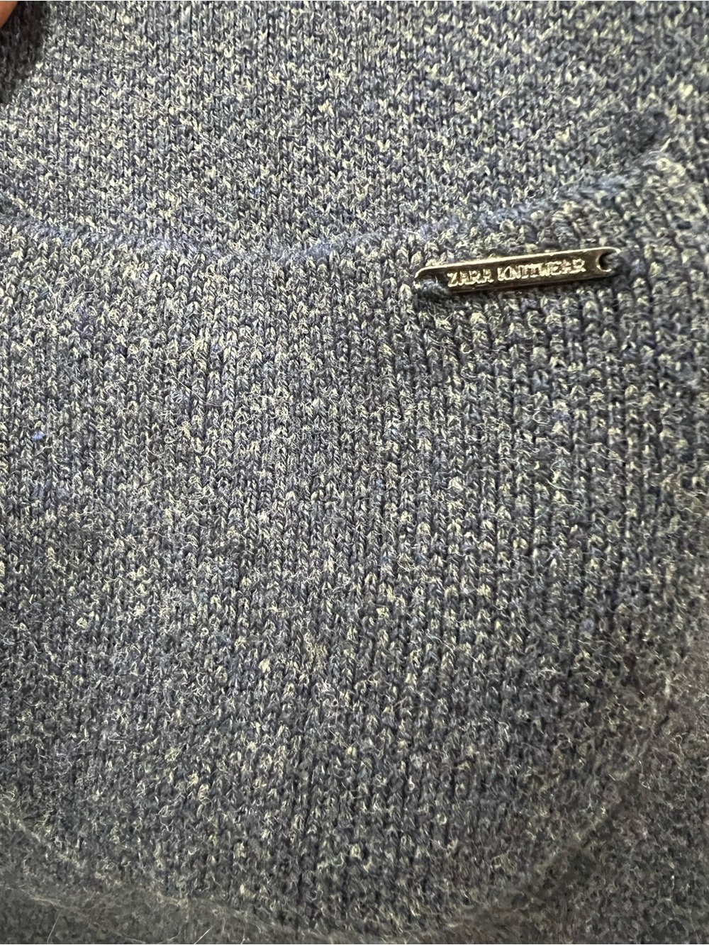 Zara Kids Knit Blazer Cardigan Navy Blue Size 11/12 (152) - Picture 2 of 9